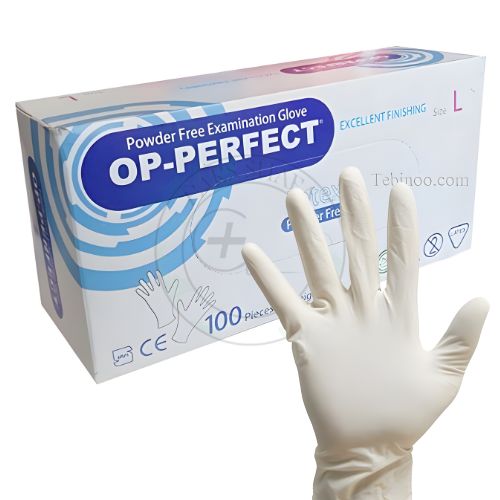 دستکش  جراحی لاتکس بدون پودر OP_Perfect دستکش جراحی لاتکس بدون پودر OP_Perfect